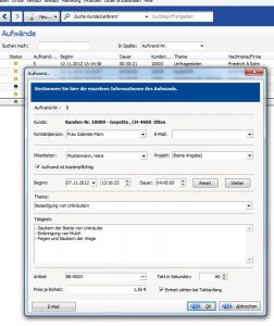 Aufwandserfassung