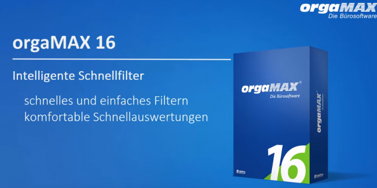 orgaMAX Schnellfilter Video